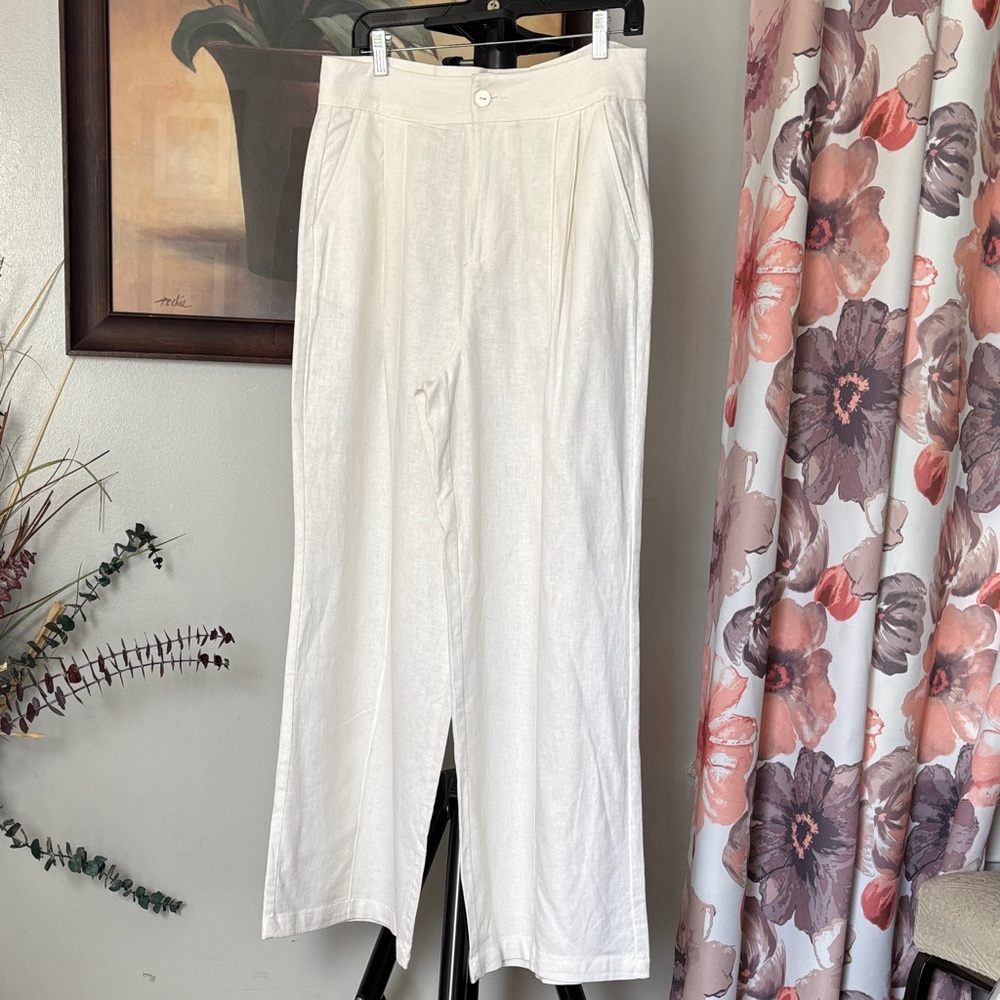Christian Siriano Cream Chinos